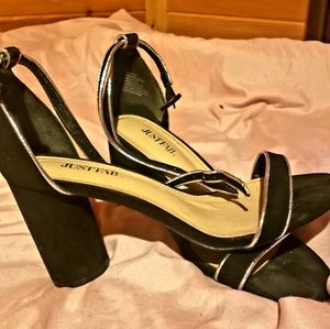 Justfab strappy heels.